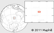 Blank Location Map of the area around 46° 9' 26" S, 106° 19' 29" E