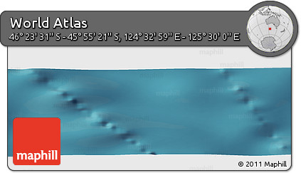 Satellite Panoramic Map of the Area around 46° 9' 26" S, 125° 1' 30" E