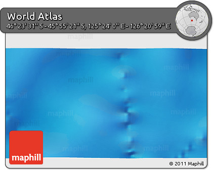 Physical 3D Map of the Area around 46° 9' 26" S, 125° 52' 30" E