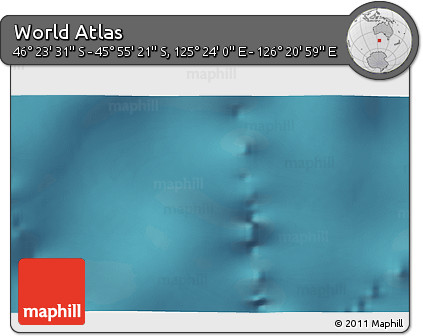 Satellite 3D Map of the Area around 46° 9' 26" S, 125° 52' 30" E
