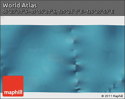 Satellite 3D Map of the Area around 46° 9' 26" S, 125° 52' 30" E