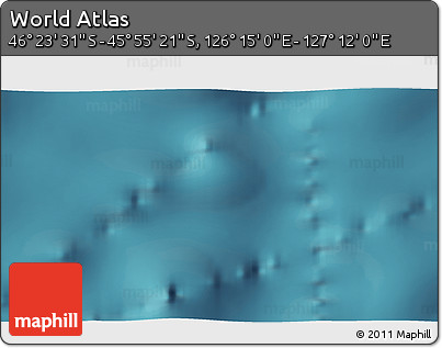 Satellite 3D Map of the Area around 46° 9' 26" S, 126° 43' 29" E