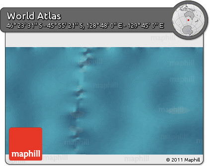 Satellite 3D Map of the Area around 46° 9' 26" S, 129° 16' 30" E