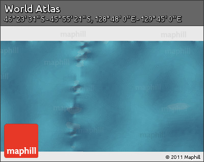Satellite 3D Map of the Area around 46° 9' 26" S, 129° 16' 30" E