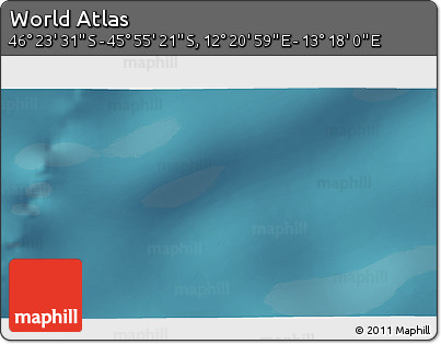 Satellite 3D Map of the Area around 46° 9' 26" S, 12° 49' 29" E