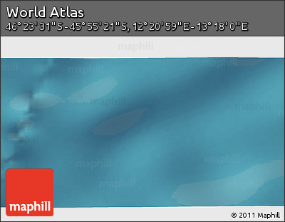 Satellite 3D Map of the Area around 46° 9' 26" S, 12° 49' 29" E