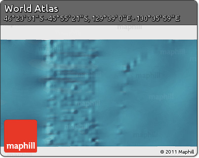 Satellite 3D Map of the Area around 46° 9' 26" S, 130° 7' 30" E
