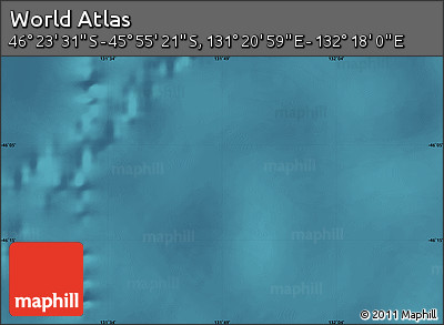 Satellite Map of the Area around 46° 9' 26" S, 131° 49' 29" E
