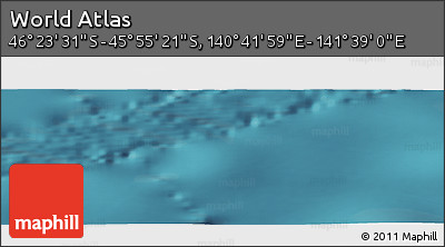 Satellite Panoramic Map of the Area around 46° 9' 26" S, 141° 10' 30" E