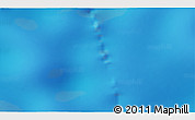 Physical 3D Map of the area around 46° 9' 26" S, 142° 1' 30" E