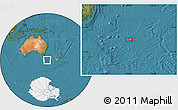 Satellite Location Map of the area around 46° 9' 26" S, 153° 4' 29" E