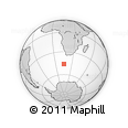 Outline Map of the Area around 46° 9' 26" S, 15° 22' 30" E, rectangular outline