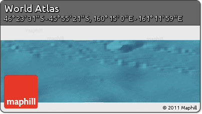 Satellite Panoramic Map of the Area around 46° 9' 26" S, 160° 43' 29" E