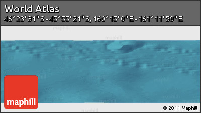 Satellite Panoramic Map of the Area around 46° 9' 26" S, 160° 43' 29" E