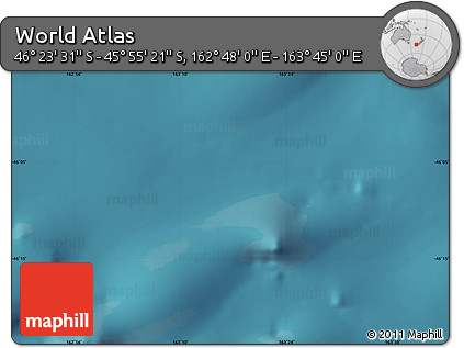 Satellite Map of the Area around 46° 9' 26" S, 163° 16' 30" E