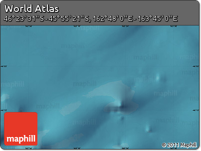 Satellite Map of the Area around 46° 9' 26" S, 163° 16' 30" E