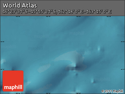 Satellite Map of the Area around 46° 9' 26" S, 163° 16' 30" E