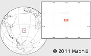 Blank Location Map of the area around 46° 9' 26" S, 16° 4' 29" W