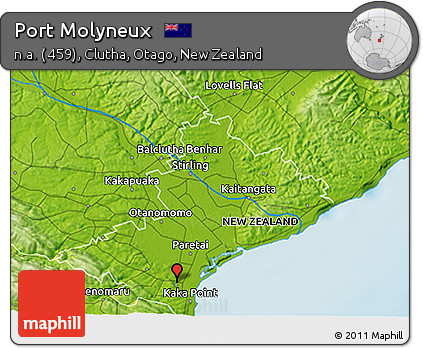Physical 3D Map of Port Molyneux