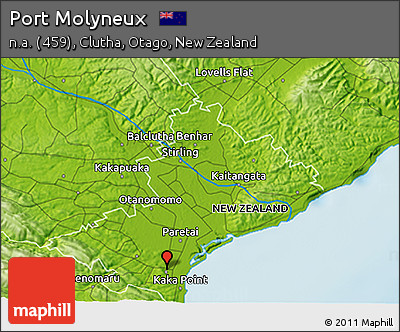 Physical 3D Map of Port Molyneux