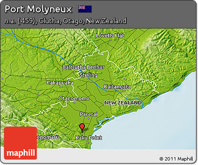 Physical 3D Map of Port Molyneux