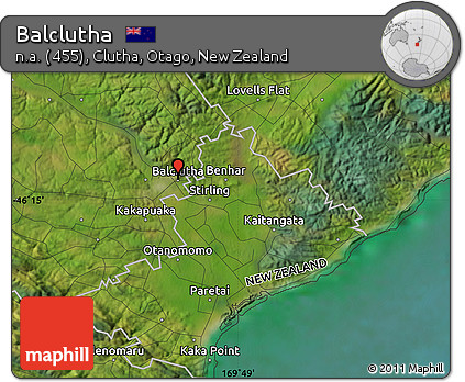 Satellite Map of Balclutha