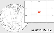 Blank Location Map of the area around 46° 9' 26" S, 17° 4' 30" E