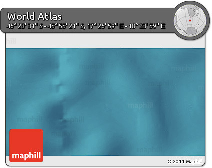 Satellite 3D Map of the Area around 46° 9' 26" S, 17° 55' 29" E