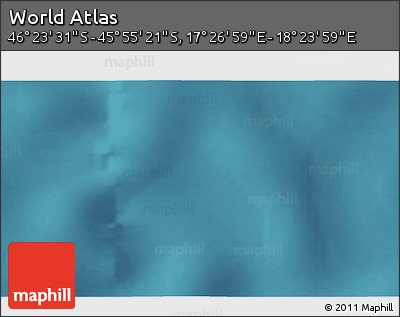 Satellite 3D Map of the Area around 46° 9' 26" S, 17° 55' 29" E