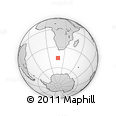 Outline Map of the Area around 46° 9' 26" S, 17° 55' 29" E, rectangular outline