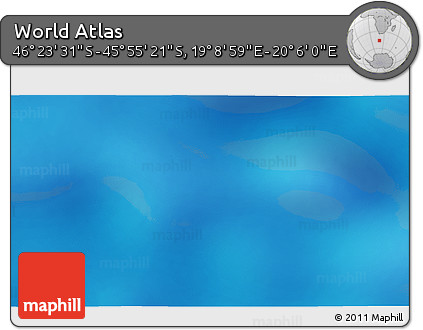 Physical 3D Map of the Area around 46°&nbsp;9'&nbsp;26"&nbsp;S,&nbsp;19°&nbsp;37'&nbsp;30"&nbsp;E