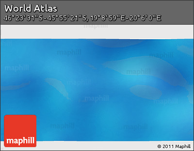 Physical 3D Map of the Area around 46°&nbsp;9'&nbsp;26"&nbsp;S,&nbsp;19°&nbsp;37'&nbsp;30"&nbsp;E