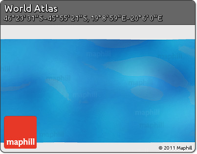 Physical 3D Map of the Area around 46°&nbsp;9'&nbsp;26"&nbsp;S,&nbsp;19°&nbsp;37'&nbsp;30"&nbsp;E