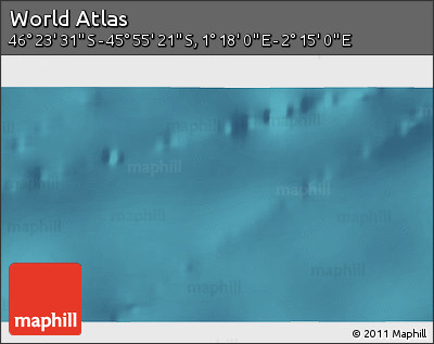 Satellite 3D Map of the Area around 46° 9' 26" S, 1° 46' 29" E