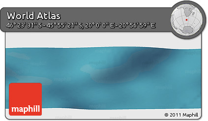 Satellite Panoramic Map of the Area around 46° 9' 26" S, 20° 28' 30" E