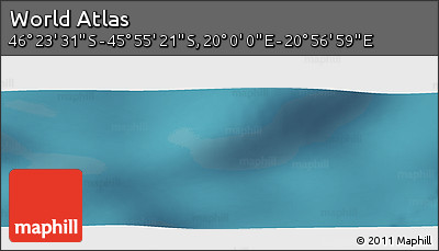 Satellite Panoramic Map of the Area around 46° 9' 26" S, 20° 28' 30" E
