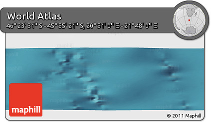 Satellite Panoramic Map of the Area around 46° 9' 26" S, 21° 19' 30" E