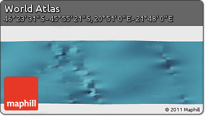 Satellite Panoramic Map of the Area around 46° 9' 26" S, 21° 19' 30" E