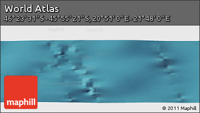 Satellite Panoramic Map of the Area around 46° 9' 26" S, 21° 19' 30" E