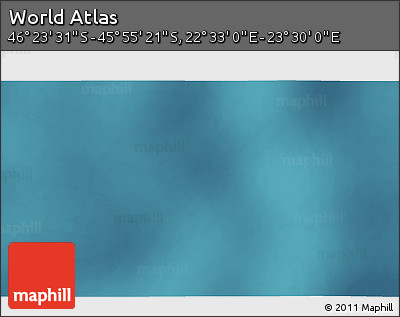 Satellite 3D Map of the Area around 46° 9' 26" S, 23° 1' 29" E