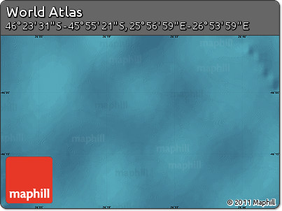 Satellite Map of the Area around 46° 9' 26" S, 26° 25' 29" E