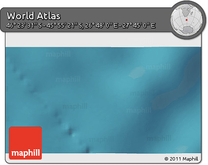 Satellite 3D Map of the Area around 46° 9' 26" S, 27° 16' 29" E