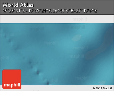 Satellite 3D Map of the Area around 46° 9' 26" S, 27° 16' 29" E