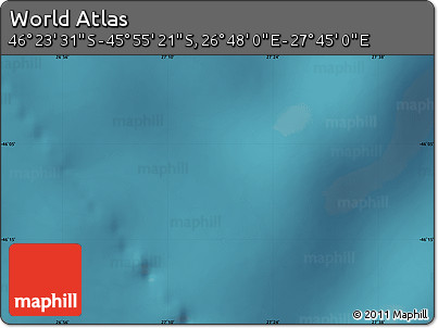 Satellite Map of the Area around 46° 9' 26" S, 27° 16' 29" E
