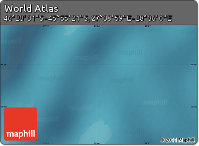 Satellite Map of the Area around 46° 9' 26" S, 28° 7' 30" E