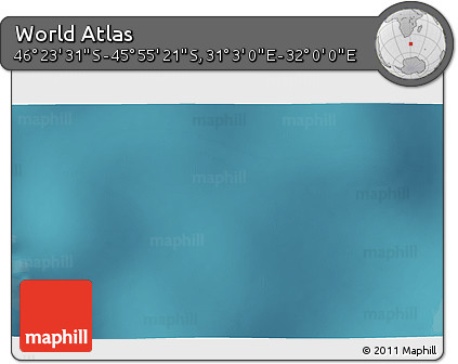 Satellite 3D Map of the Area around 46° 9' 26" S, 31° 31' 29" E