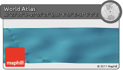 Satellite Panoramic Map of the Area around 46° 9' 26" S, 36° 37' 30" E