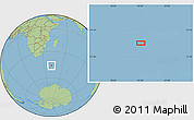 Savanna Style Location Map of the area around 46° 9' 26" S, 41° 43' 30" E