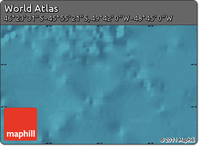 Satellite Map of the Area around 46° 9' 26" S, 49° 13' 30" W