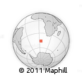 Outline Map of the Area around 46° 9' 26" S, 4° 19' 30" E, rectangular outline